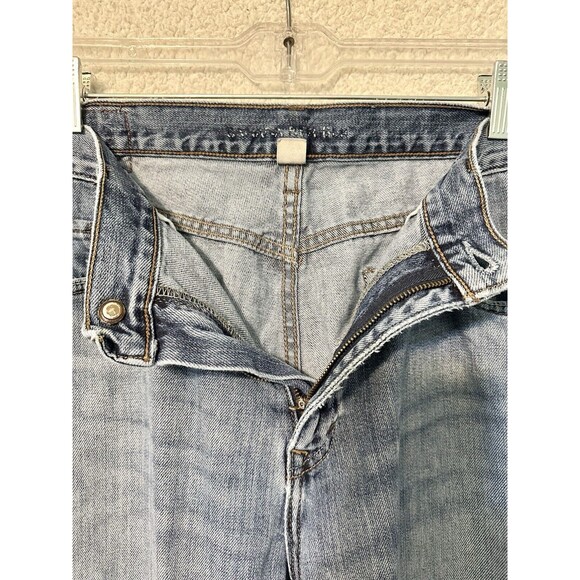 VTG Banana Republic Mens Jean 34X34 Straight Leg Blue Cotton Faded Pockets Denim - Picture 7 of 16